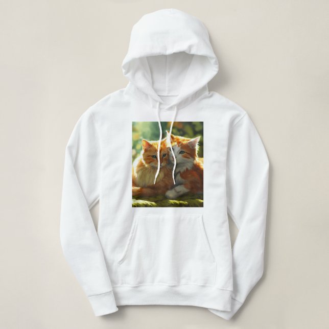 Conception Sweat - shirt à capuche de chats Whimsi (Design devant)