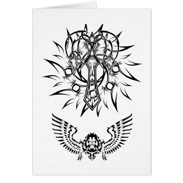 Conception tribale chrétienne abstraite de (Devant)