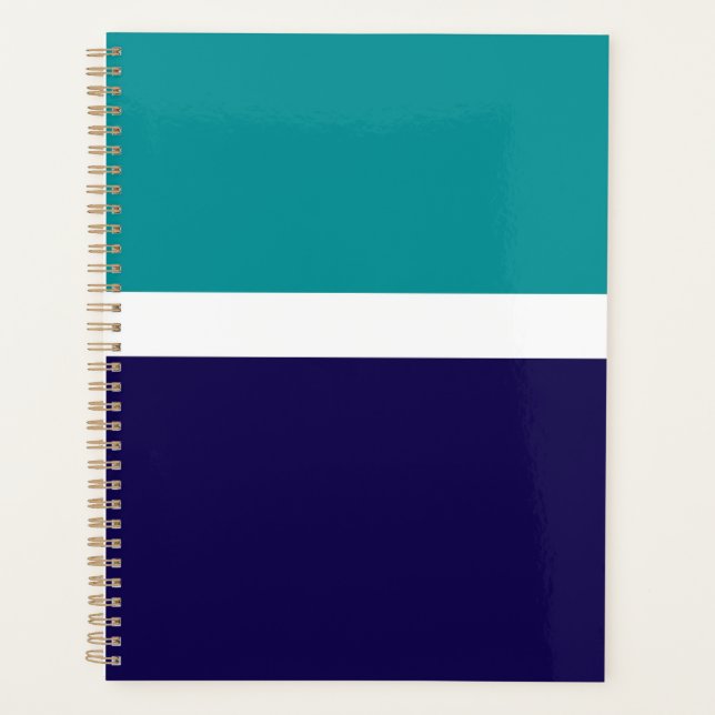 Conception turquoise de blocs de couleur bleu blan (Devant)