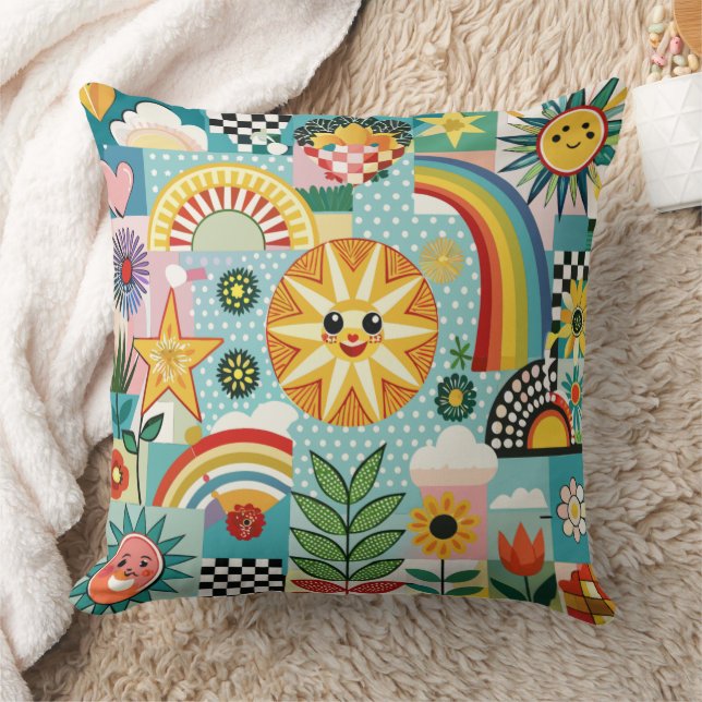 Conception unique de coussin de plage d'été (Couverture)