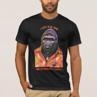 Conception vaine de gorille de T-shirt