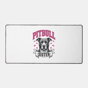Conception vectorielle de sœur Pitbull amateur de
