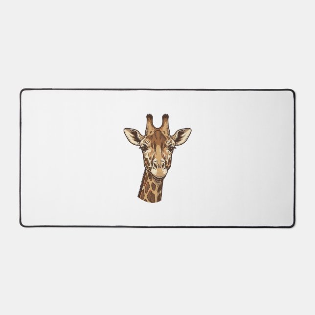 Conception vectorielle de tête de girafe gravée vi (Recto)