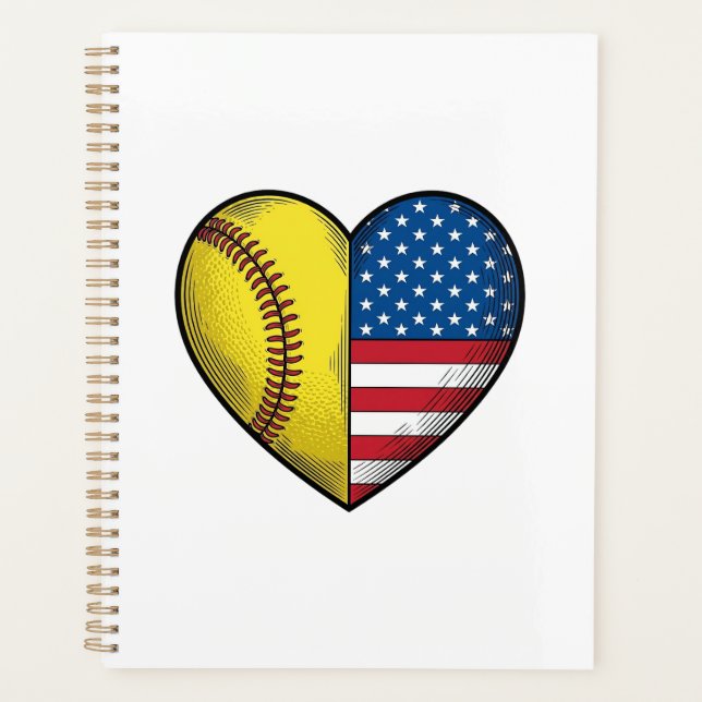 Conception vectorielle vintage de softball USA Fla (Devant)