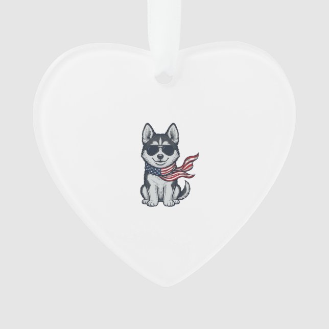 Conception vectorielle vintage d'un chiot husky pa (devant)