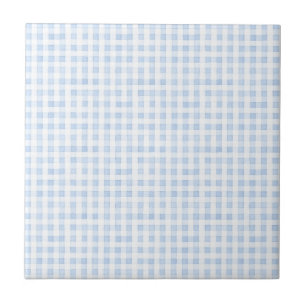 Conception vintage à carreaux bleus et blancs