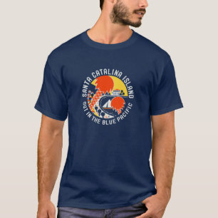 Conception vintage de T-shirt d'île de Père Noë