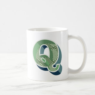 Conception vintage Monogramme Q première tasse de