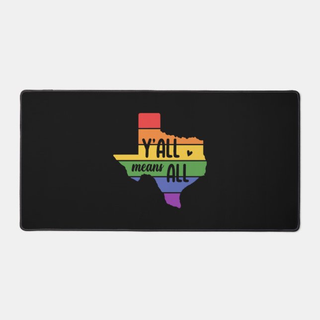 Conception Y'all Means Y'all pour fiers LGBT+ Texa (Recto)