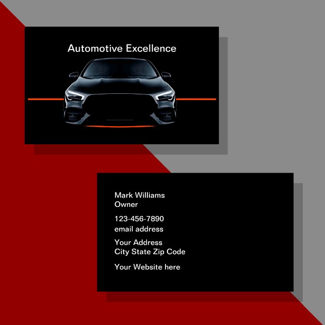 Conceptions de cartes de visite automobiles les pl (Créateur téléchargé)