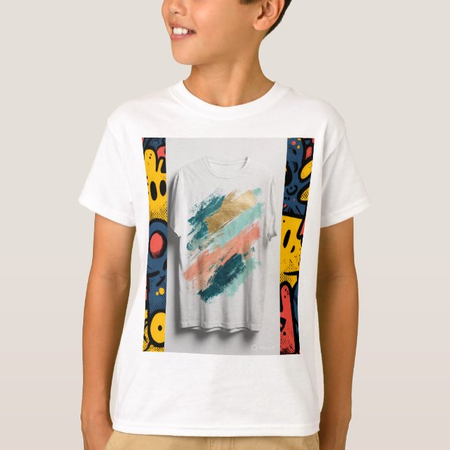 conceptions de couleurs de T-Shirt pour la jeuness (Devant)