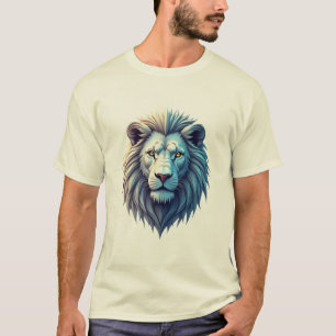 Conceptions de T-Shirt Lion Holographique Futurist