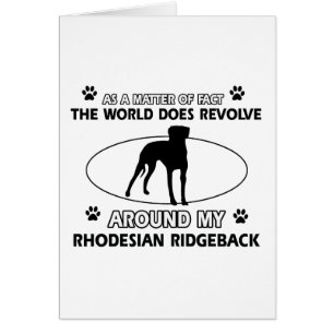 conceptions drôles de RHODESIAN RIDGEBACK