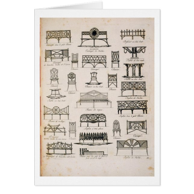 Conceptions pour des sièges de jardin, 'd'un (Devant)