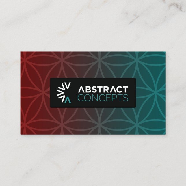Concepts abstraits cartes de visite (Devant)