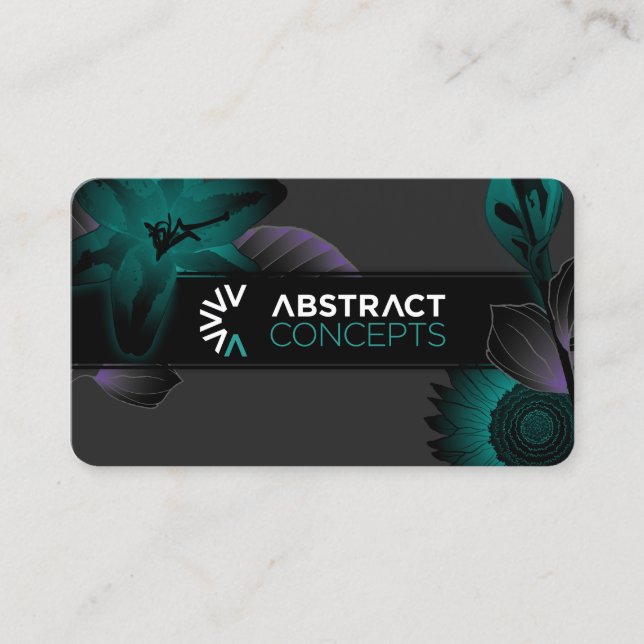 Concepts abstraits cartes de visite (Devant)