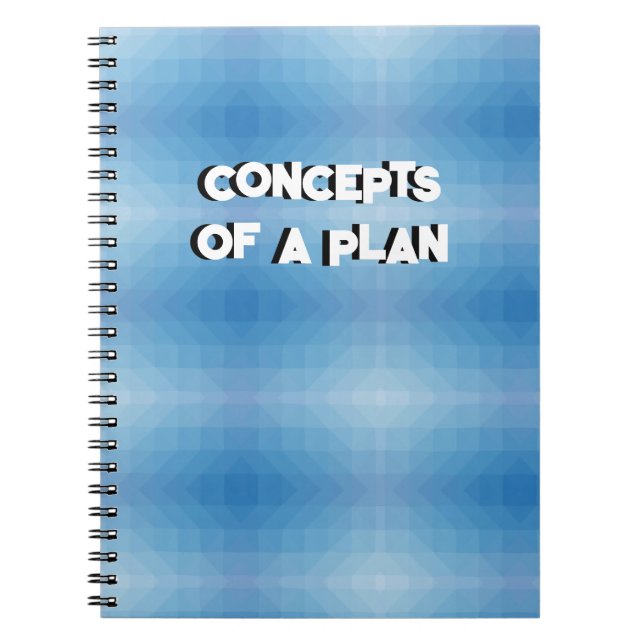 Concepts d'un plan Carnet amusant (Devant)
