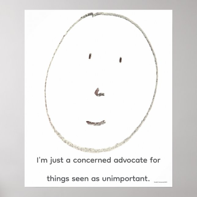Concerned Advocate Poster (Devant)