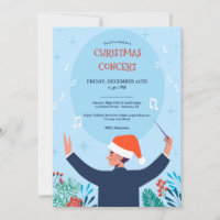Concert de Noël Invitation bleue