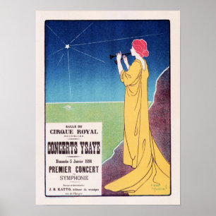CONCERT YSAYE Henri Meunier Maitres De L' Affiche