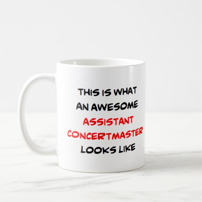 concertmaster assistant, énorme tasse de café (Gauche)