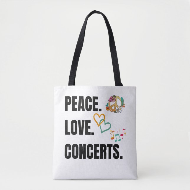 CONCERTS PAIX LOVE CANVAS SAC FOURRE-TOUT (Devant)