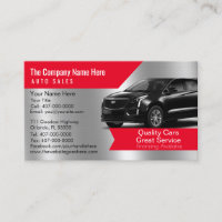 Concessionnaire automobile - Carte de visite assoc
