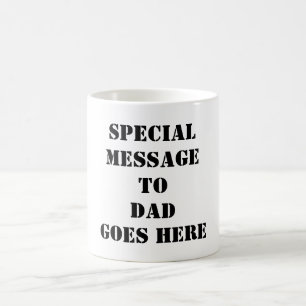 Concevez ma propre tasse de fête des pères pour