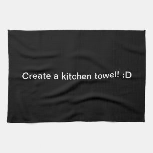 Concevez une serviette de cuisine noire