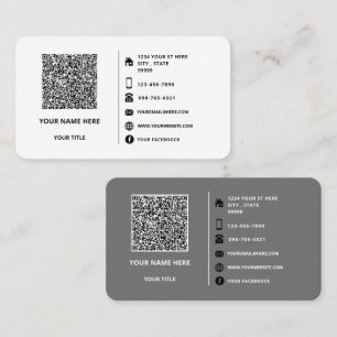 Concevez vos cartes de visite d'information de cod