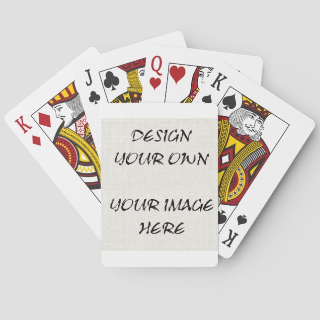 Concevez vos propres cartes de jeu Customisées (dos)