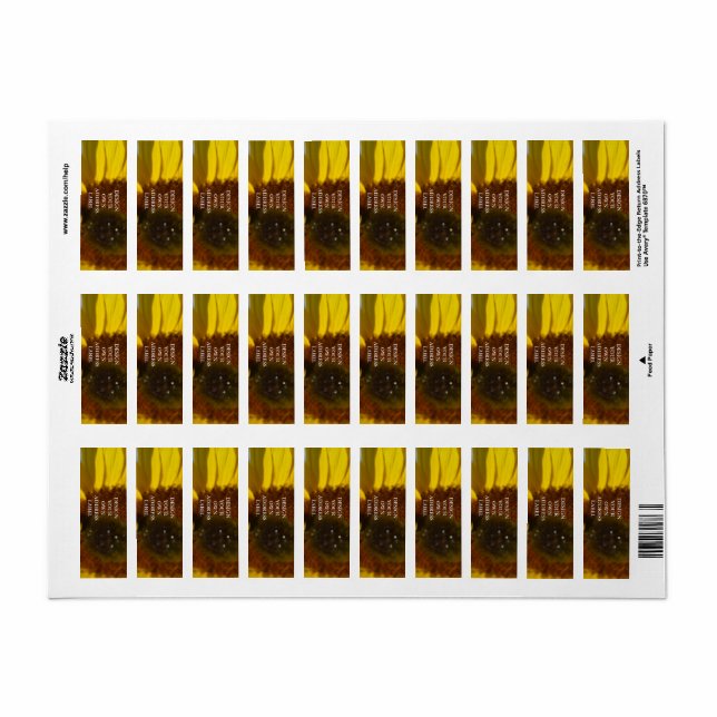 Concevez vos propres Étiquettes de adresse (Feuille entière)