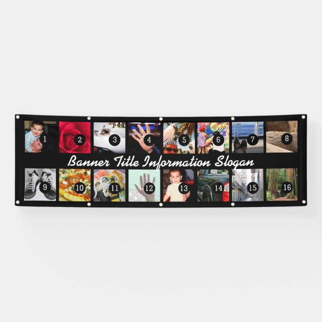 Concevez vos propres images de la bannière 16 avec (Horizontal)
