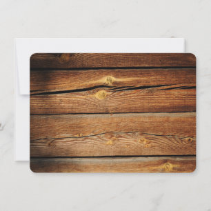 Concevez vos propres invitations en bois rustique
