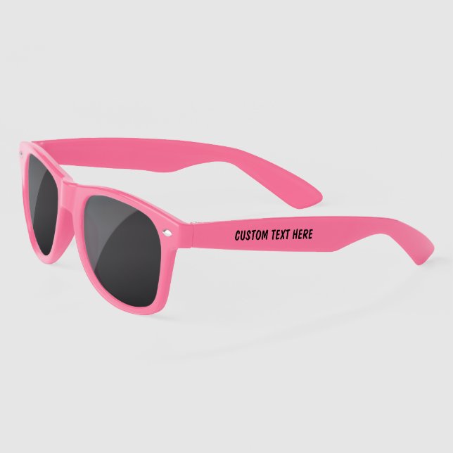 Concevez vos propres lunettes de soleil à texte pe (Gauche)