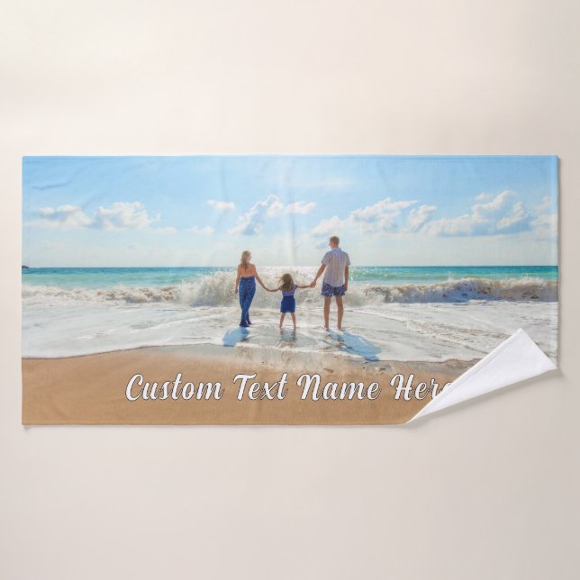 Concevez vos propres serviettes de bain photo avec (Serviette de bain)