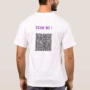 Concevez votre exemple de t-shirt avec un code QR 