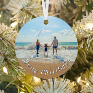 Concevez votre ornement de Noël avec photo de fami