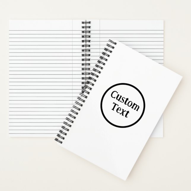 Concevez votre propre cahier à spirale personnalis (À l'intérieur)