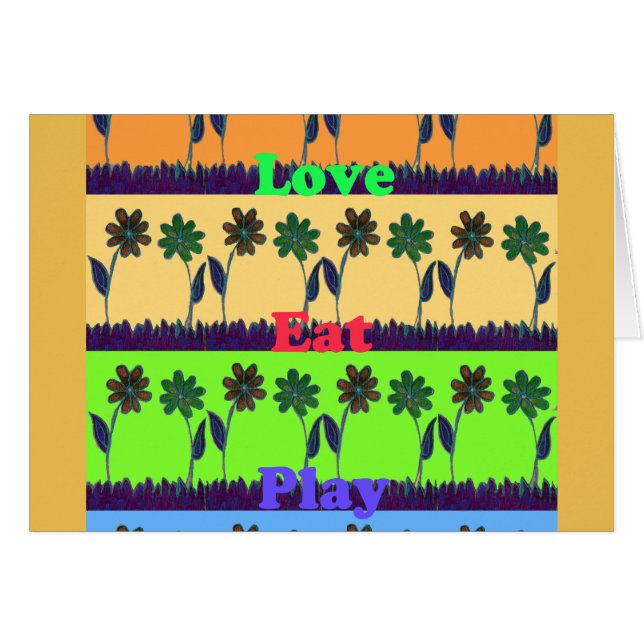 Concevez votre propre carte d'amour et de jeu pour (Devant horizontal)