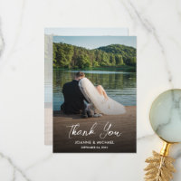 Concevez votre propre carte de Mariage Merci photo