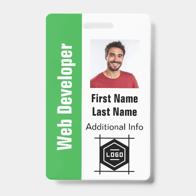 concevez votre propre carte d'identité, badge de b (Avant)