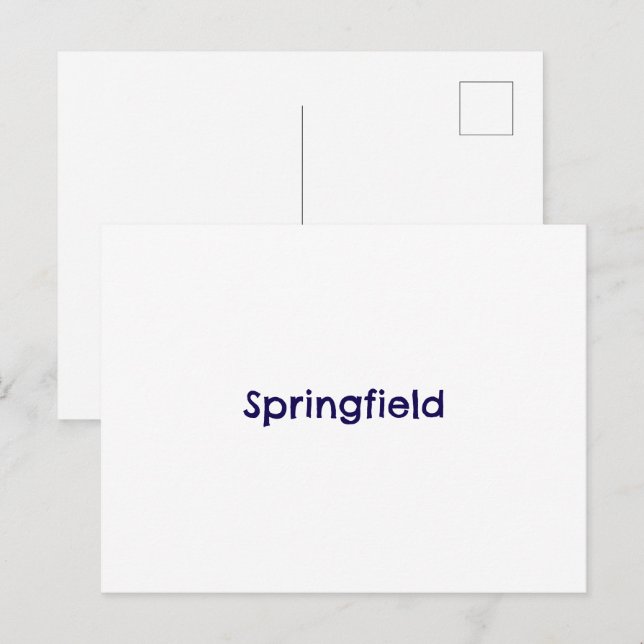 Concevez votre propre carte postale standard (Devant / Derrière)