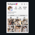 Concevez Votre Propre Collage De 7 Photos<br><div class="desc">Concevez votre collage de 7 photos en utilisant une interface de style Instagram ! Remplacez facilement l'image par vos photos préférées dans 6 cadres personnalisables et 1 image de profil. C'est parfait pour partager des souvenirs, raconter une histoire ou créer une grille visuelle élégante — tout dans une mise en...</div>