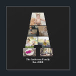 Concevez votre propre collage de photos avec la le<br><div class="desc">Ce collage de photo de monogramme est un design personnalisé qui combine un monogramme gras (initiales ou lettre) avec une collection de photos disposées artistiquement à l'intérieur ou autour de lui. C'est une façon élégante de mettre en valeur les souvenirs tout en ajoutant une touche unique et élégante à la...</div>