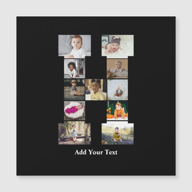 Concevez votre propre collage photo avec la lettre (Devant)