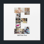 Concevez votre propre collage photo avec la lettre<br><div class="desc">Ce collage photo de monogramme est un design personnalisé qui combine un monogramme gras (initiales ou lettre) avec une collection de photos disposées artistiquement à l'intérieur ou autour de celui-ci. C'est une façon élégante de mettre en valeur des souvenirs tout en ajoutant une touche unique et élégante à la décoration...</div>