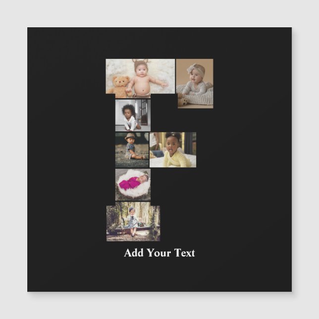 Concevez Votre Propre Collage Photo Avec La Lettre (Devant)
