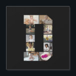 Concevez Votre Propre Collage Photo avec la Lettre<br><div class="desc">Ce collage photo de monogramme est un design personnalisé qui combine un monogramme audacieux (initiales ou une lettre) avec une collection de photos disposées artistiquement à l'intérieur ou autour de lui. C'est une façon élégante de mettre en valeur des souvenirs tout en ajoutant une touche unique et élégante à la...</div>