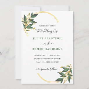 Concevez votre propre Faire-part de mariage d'or F
